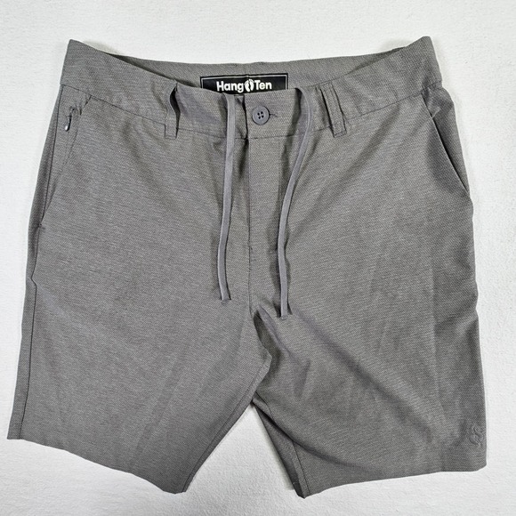 Hang Ten Other - Hang Ten Golf Shorts Mens 32 Walk Lightweight Quick Dry Gray Grey